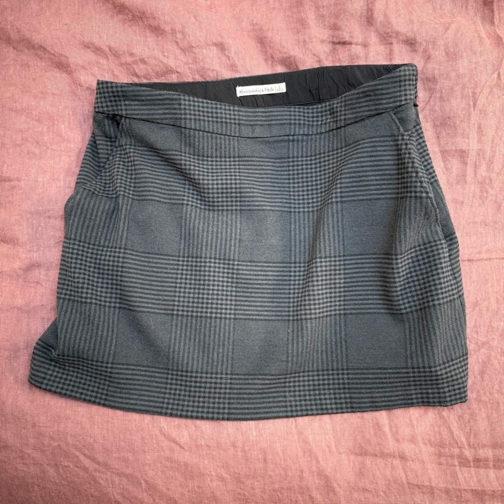 Menswear plaid skort